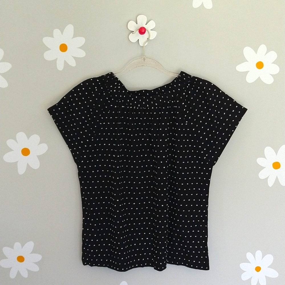 kate spade Black Polka Dot Blouse